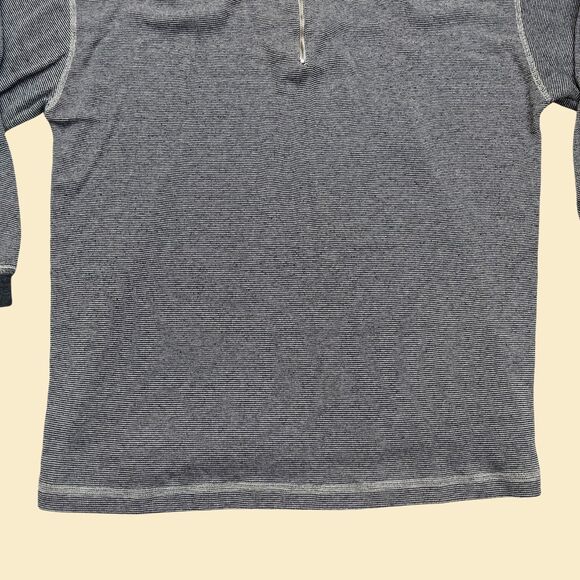 Vintage 90s grey quarterzip, 1990s men's Pure Products lightweight pullover - Picture 8 of 10
